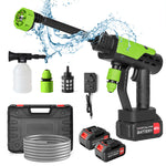 4000W Electric Pressure Washer Power Jet Washer 3626PSI Car Cleaner Gun With 2Battery