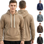 Mens Casual Sporty Loose-fit Hoodie With Pockets