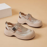 Summer New Arrival Thick-soled Hollowed-out Breathable Platform Sneakers