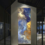 Blue Wave Scroll HD Oil Painting HD Inkjet Painting