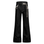 Mens American-style High-street Jeans Loose-fit Slimming Straight-leg Design