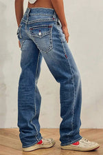 Unlined Loose Straight Pants