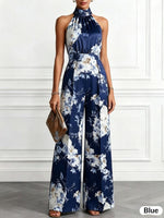 Sleeveless High Waisted Wide Leg Jumpsuit