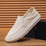 Mens Casual Loafers Traditional Beijing-style Breathable Canvas Shoes
