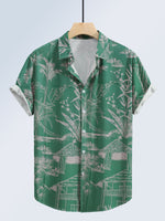 Mens Casual Loose-fit Printed Top