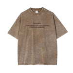 High-end Vintage Snow-washed Mens Top