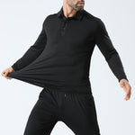 Mens Lapel Sports Polo Shirt