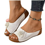 SpringSummer New Arrival A Single-flower Open-toe Sandal