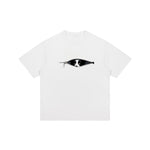 Plus-size Cotton Zip-up Dog-print Casual Summer Couple T-shirts