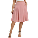 Commuter Slimming Skirt With Pockets For Women
