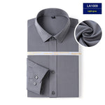 Mens Stretch White Long-sleeve Shirt