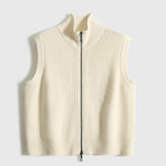 Women's Wool Loose-Knit Cardigan Vest