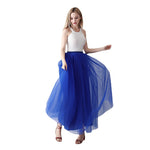 Prom Dress Tulle Skirt Womens Half-skirt
