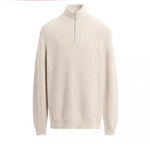 Mens Fashion Half-neck Cotton Knit Sweater