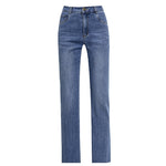 Cigarette-cut Rhinestone-studded Slim Straight-leg Wide-leg Pants