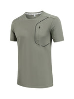 Ice-silk Breathable Round-neck New Mens Top