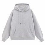 Men's And Women's Solid Color Hoodie Hooded Thin Design