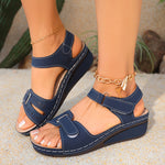 Retro Womens Sandals Stitched Espadrilles Plus Size