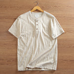 Mens Lightweight Breathable Solid-color Top For Summer