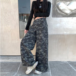 Womens New Fall Plus-size High-waisted Slimming Versatile Straight-leg Long Pants