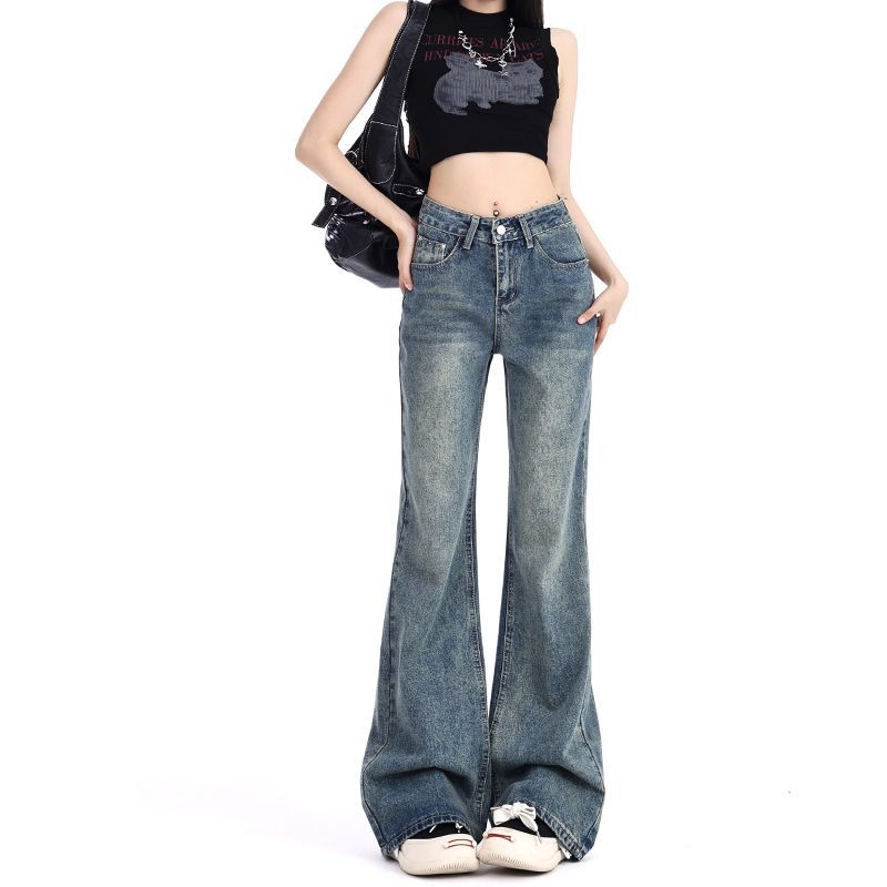 Slimming Height-enhancing Womens Floor-length Pants Spring Stretchy