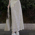 Versatile Sheath High-waisted Figure-flattering Sequin Dress