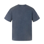 Mottled Cross-printed Washed-and-distressed Trendy Top