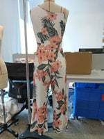 Floral-patterned Comfortable Casual Loose-fitting One-piece Pants