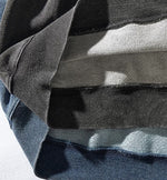 American Round Neck Hoodie Men's Heavy Water Washed Long Sleeved Top