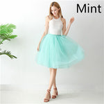 European And American High-waisted Mesh Skirt