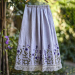 Stylish Womens Flared 3D-Printed Skirt