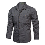 Unbranded Pure Cotton Workwear Long-sleeve Shirt