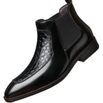 Business Casual Mid-top Retro Men's Pointed Versatile Martin Boots