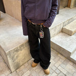 Retro High-end Washed And Distressed Mens Pants