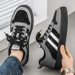 Bestseller Men's Trendy Striped Skate Shoes, Breathable Low-Top Sneakers, Versatile Casual Footwear For All Seasons