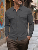 Men's Corduroy Shirt Pocket Coat