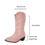 Womens Leather And Suede Denim Shoes For Autumn And Winter