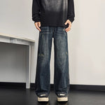 Mens New Stylish Loose-fit Straight-leg Jeans
