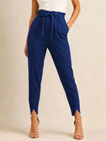 Stylish High-waisted Solid-color Versatile Chic Casual Womens Pants