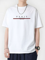 Mens Casual Loose-Fit Mesh Short-Sleeve T-Shirt