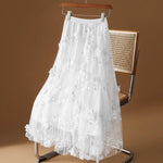 Mid-length High-waisted A-line Ultra-fairy Skirt