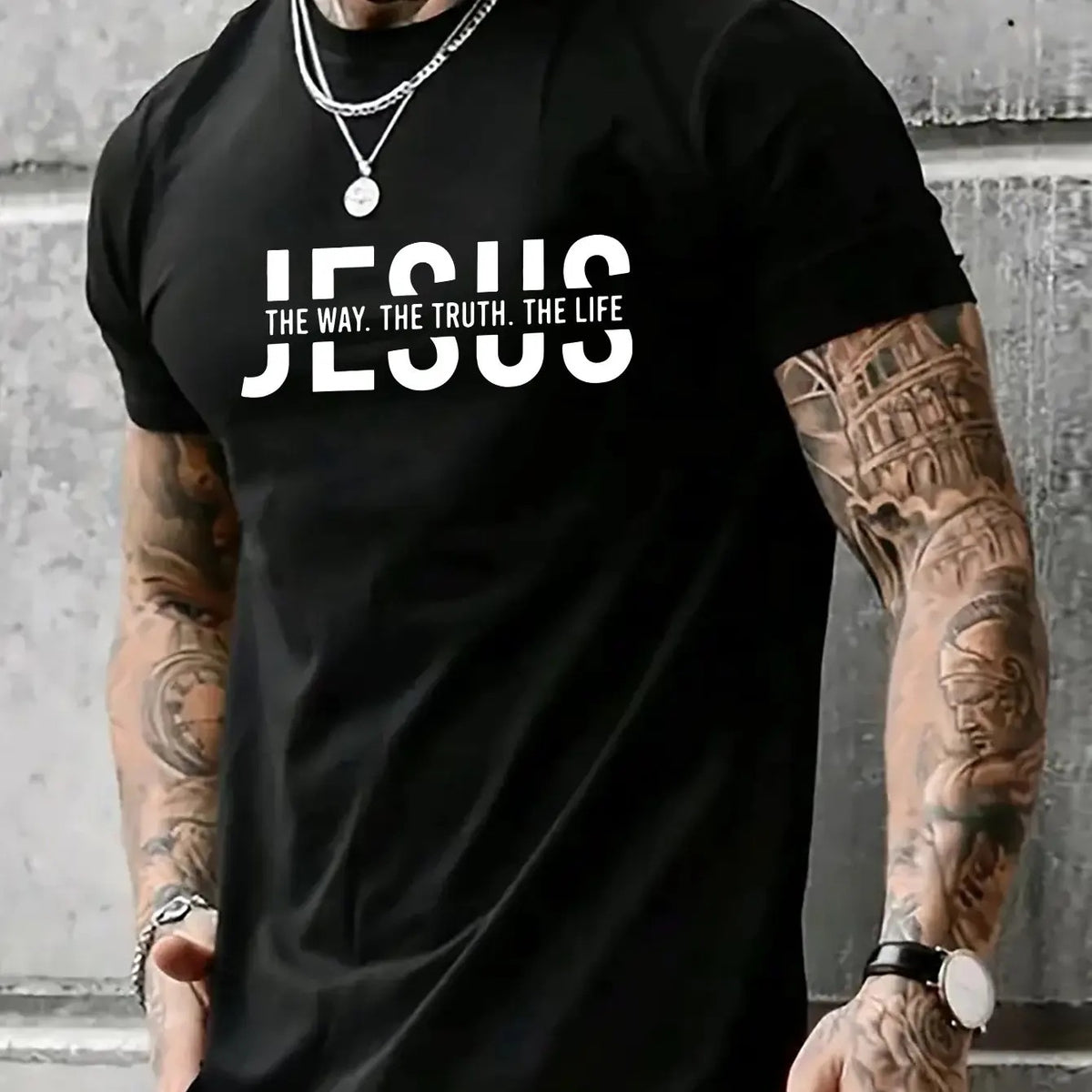 Mens Casual Stylish Printed Short-sleeve Top