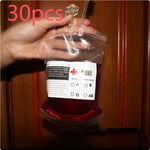 Transparent Food Grade PVC Drink Beverage Bag Vampire Blood Bag Cosplay Pouches Props Halloween Party Decoration Supplies