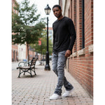 Shanxi Stretchy Slim Straight Pants