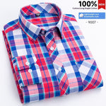Mens Plaid Shirt Fashionable Casual Shirt