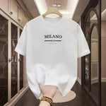 Crew-neck T-shirt Vintage Style Short Sleeves
