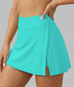 Pocketless Sporty Fake Two-Piece Yoga Skirt