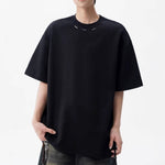 Mens Solid-Color American-Style T-Shirt