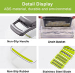 16 In 1 Vegetable Chopper, Salad Fruit Vegetable Food Chopper Slicer Peeler thumbnail 5