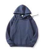 Loose-fitting Versatile Drawstring Casual Hooded Sweatshirt For Fall And Winter